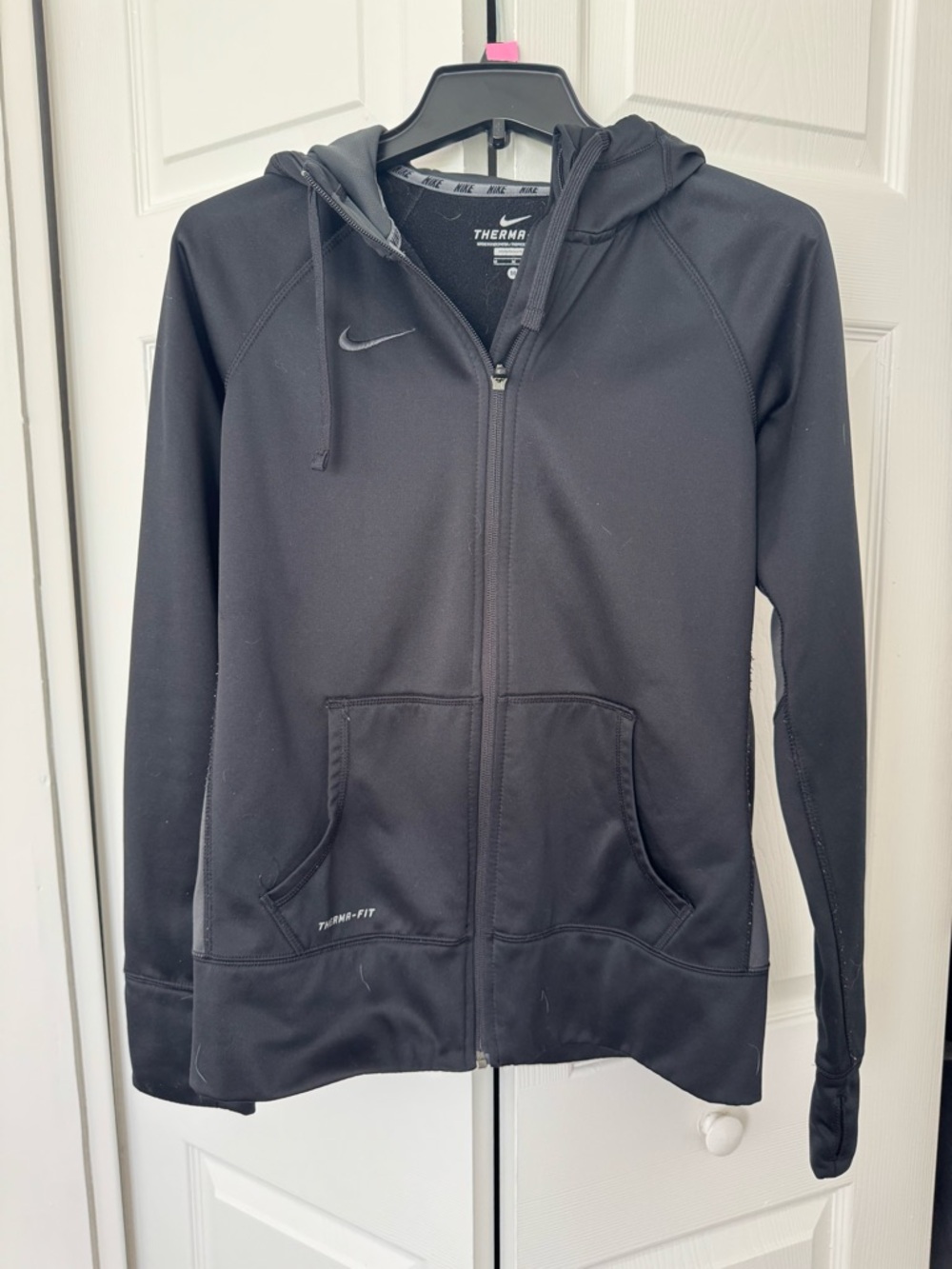 Nike Women’s Black Therma-FIT Full-Zip Hoodie Jacket